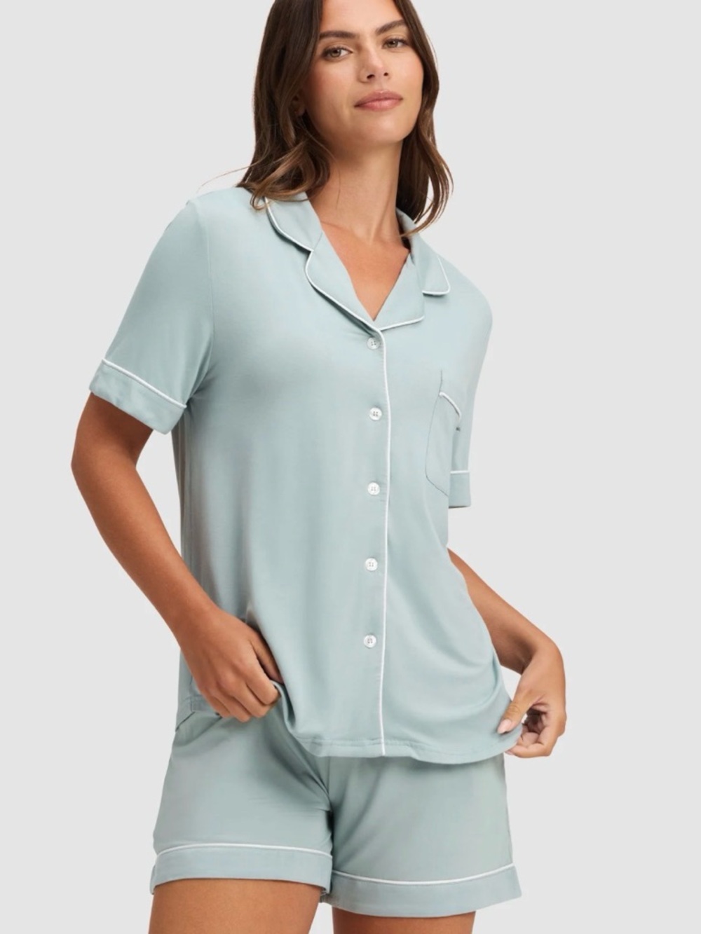 Cozy Earth Short-Sleeve Pajama Set